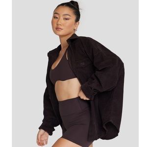 NWOT CSB OVERSIZED CORDUROY JACKET in Espresso